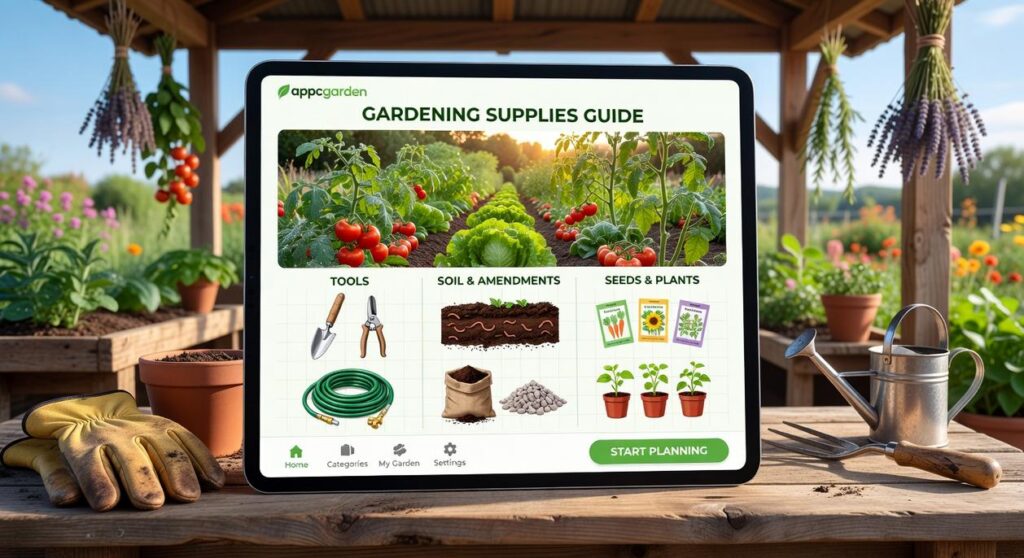 gardening supplies guide appcgarden